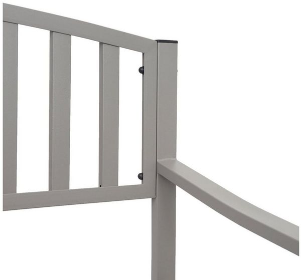 PROREGAL® Gartenbank 87 x 128 x 58 cm Bank Sitzbank 2-Sitzer pulverbeschichteter Stahl Bild 4