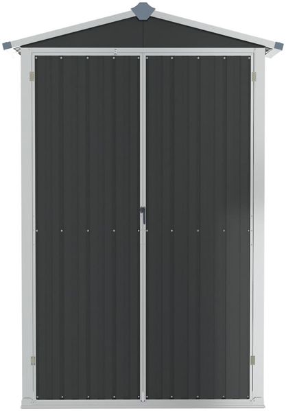 vidaXL Gerätehaus Anthrazit 116x45x175 cm Verzinkter Stahl 46303 Bild 4