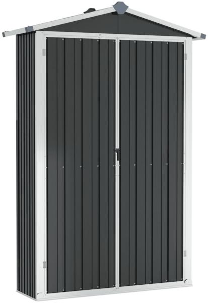 vidaXL Gerätehaus Anthrazit 116x45x175 cm Verzinkter Stahl 46303