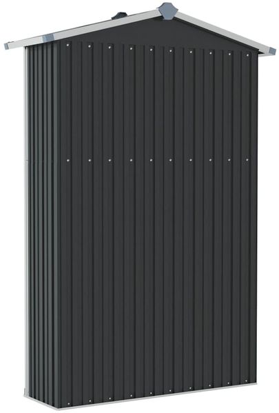 vidaXL Gerätehaus Anthrazit 116x45x175 cm Verzinkter Stahl 46303 Bild 6