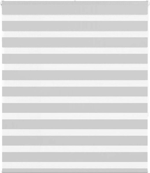 vidaXL Doppelrollo Hellgrau 135x150 cm Stoffbreite 130,9 cm Polyester 4014450
