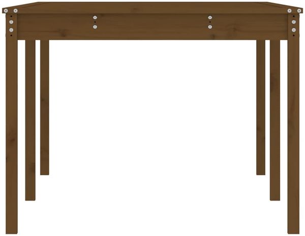 Gartentisch, Balkontisch, Küchentisch Honigbraun 203,5 x 100 x 76 cm Massivholz Kiefer Bild 6
