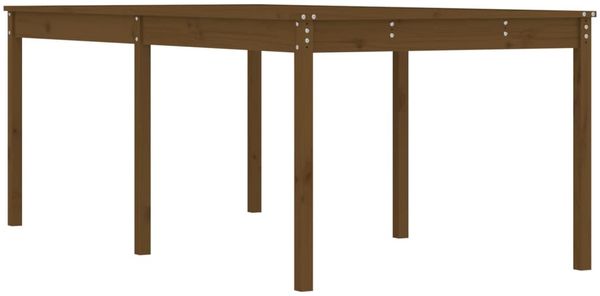 Gartentisch, Balkontisch, Küchentisch Honigbraun 203,5 x 100 x 76 cm Massivholz Kiefer Bild 2