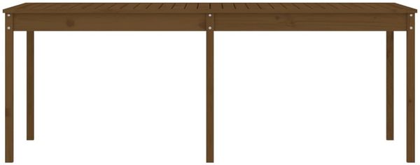 Gartentisch, Balkontisch, Küchentisch Honigbraun 203,5 x 100 x 76 cm Massivholz Kiefer Bild 5