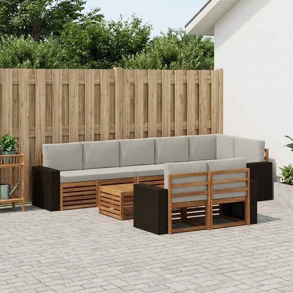 vidaXL Sofagarnituren Massivholz Akazie 3384542