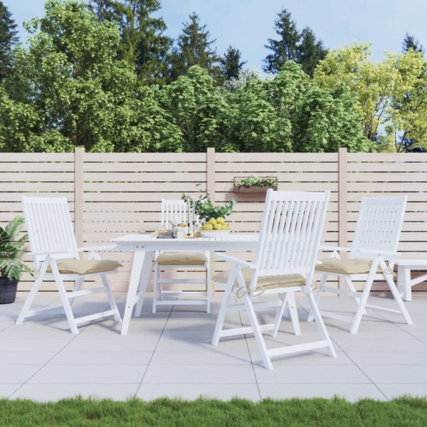 vidaXL Palettenkissen 4 Stk. Beige 50x50x7 cm Oxford-Gewebe 361517