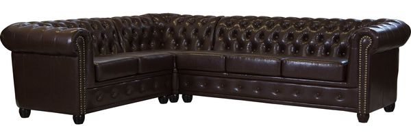 Home affaire Chesterfield-Sofa Rysum L-Form, Chesterfield-Optik, langer Schenkel links oder rechts