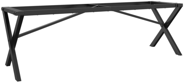 vidaXL Couchtisch-Gestell in X-Form 140x30x43 cm Stahl 357902