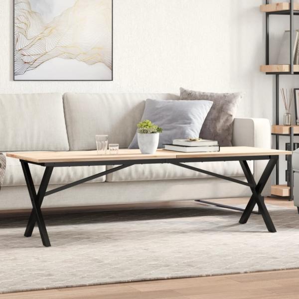 vidaXL Couchtisch-Gestell in X-Form 140x30x43 cm Gusseisen 357902