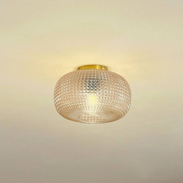 Lindby Deckenleuchten Hildur, Glas Creme IP20, 1 x 15 W LED