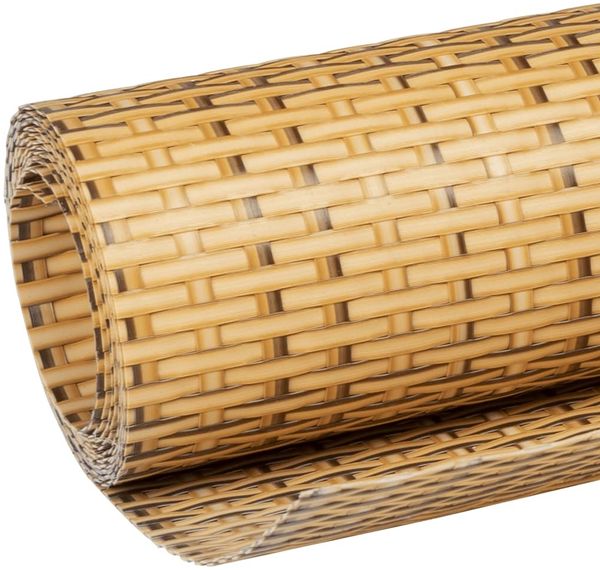 vidaXL Balkon-Sichtschutz Hellbraun 400x100 cm Poly Rattan 156270 Bild 7