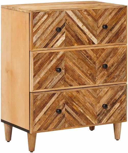 vidaXL Stauraumschränke Braun 60 x 33,5 x 75 cm Massivholz Mango 4018919