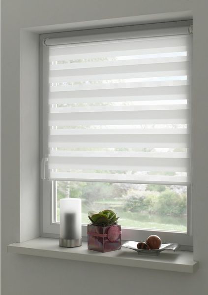 Doppelrollo EASYFIX Doppelrollo mit Montageschiene, GARDINIA, blickdicht, ohne Bohren, Schraubmontage möglich