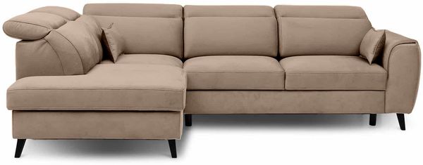 Ecksofa Noble mit Schlaffunktion, Bettkasten und Nube-Bezug Bild 5