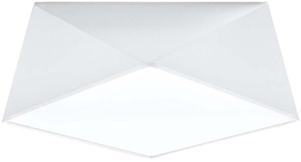 Deckenleuchte, Weiß, Stahl, PVC
