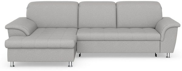 DOMO collection Ecksofa Franzi Steppung im Sitzbereich B7T/H: 278/162/80 cm, L-Form, wahlweise mit Bettfunktion, Bettkasten und Kopfteilverstellung