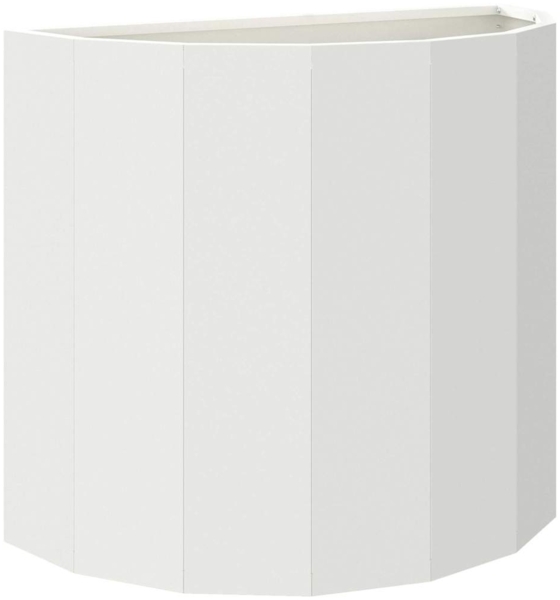 vidaXL Pflanzkübel Weiß 60 x 30 x 50 cm Stahl 883718