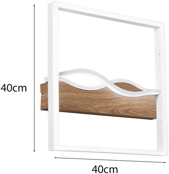 LED Deckenleuchte und Wandleuchte HAWAII in Weiß, 3 Lichtfarben, 40x40cm Bild 3
