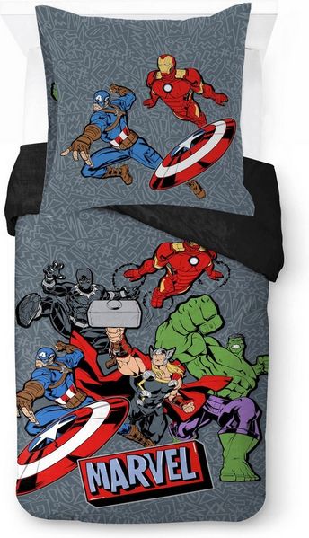 MARVEL Kinderbettwäsche Avengers Don't Sweat, Linon, 2 teilig, 100% Baumwolle