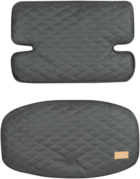 roba Sitzverkleinerer Sit Up 'Luxe' - 2-teilige Hochstuhleinlage 'Graphite gesteppt' - Sitzkissen für alle roba 'Sit Up' Treppenhochstühle