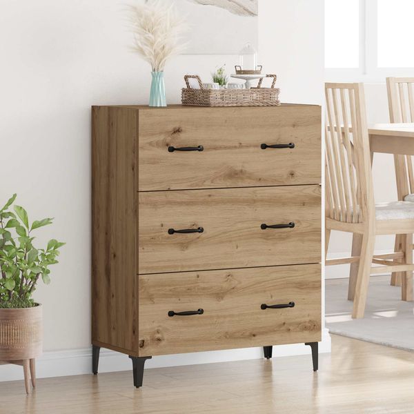 vidaXL Sideboard Artisan-Eiche 69,5 x 34 x 90 cm Holzwerkstoff 880644
