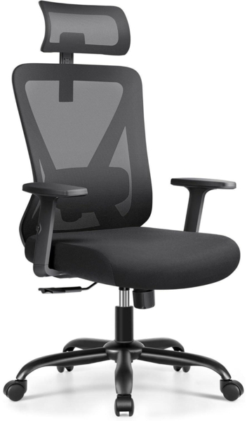 Ergonomischer Bürostuhl Verstellbare Kopfstütze Lendenwirbelstütze Bild 8