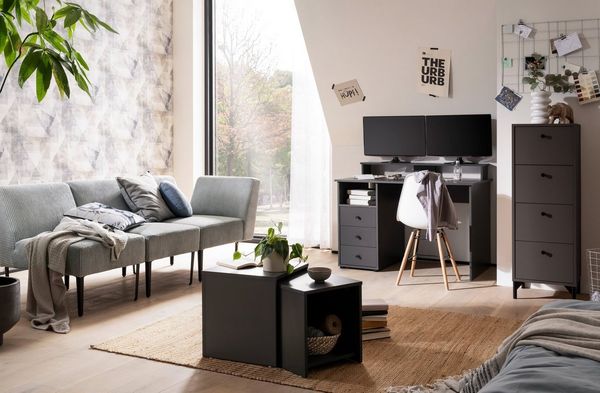 Schildmeyer Smash Tisch 2er Set, 156524, anthrazit