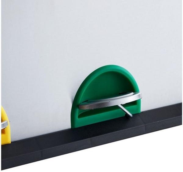 SVITA TC2 Combo26 Papierkorb Mülleimer Mülltrennung Edelstahl 8L+18L Silber Bild 3