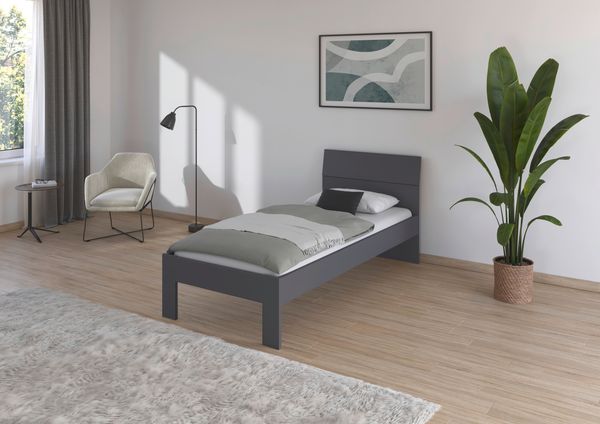 Rauch Möbel 'Flexx' Futonbett, Grau, 90x200 cm