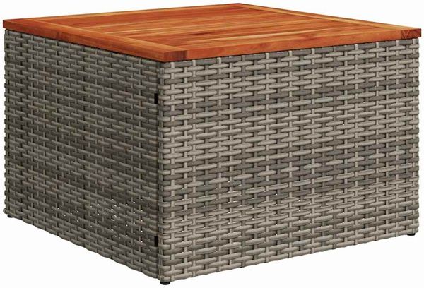 vidaXL Gartensofa-set mit Kissen 10 pcs Grau Poly-Rattan 3347874 Bild 7