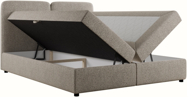 Boxspringbett Buxilt (Farbe: Taro 11, Größe: 180x200) Bild 3