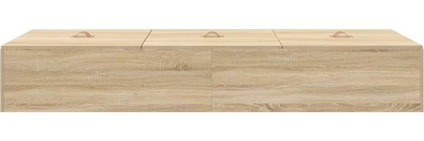 vidaXL Aufbewahrungsbettgestell mit Speicher Sonoma-Eiche 100 x 200 cm 3335351 Bild 7