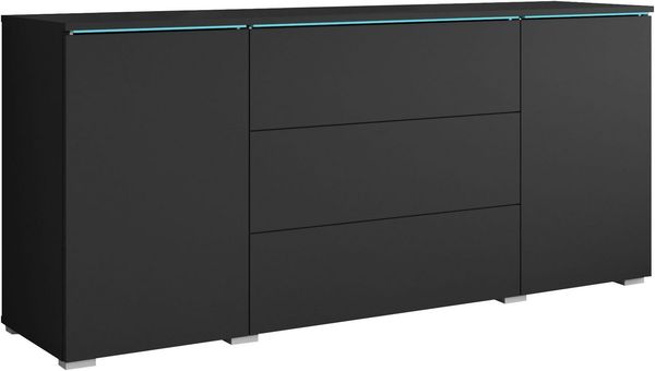 INOSIGN Sideboard VERA, grifflos, verstellbare Einlegeböden, Wahlweise mit oder ohne Beleuchtung