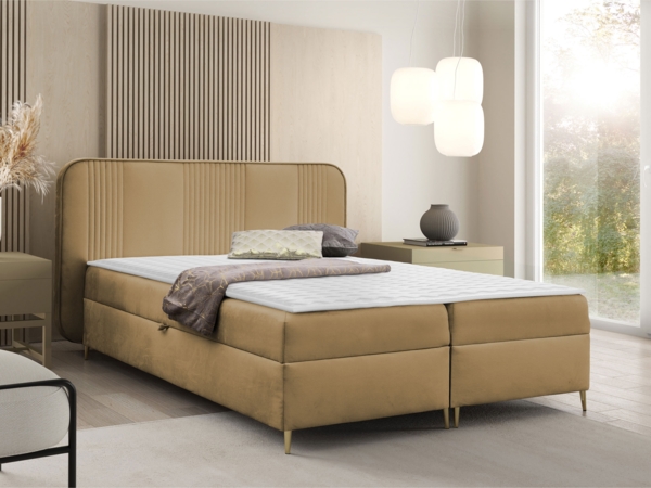 Boxspringbett Farik (Farbe: Magic Velvet 2206, Größe: 180 x 200)