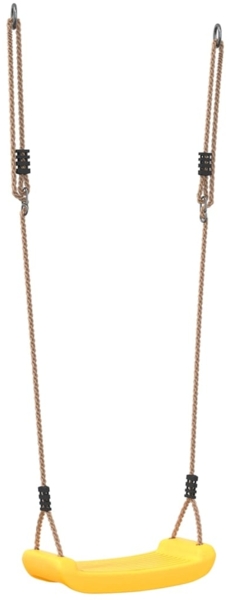 vidaXL Schaukelsitz für Kinder Verstellbar Gelb 4009274