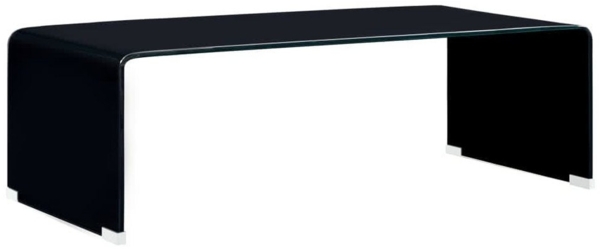 Couchtisch schwarz 98 x 45 x 31 cm Hartglas