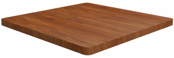 vidaXL Tischplatte Quadratisch Dunkelbraun 80x80x4cm Behandelte Eiche 343078