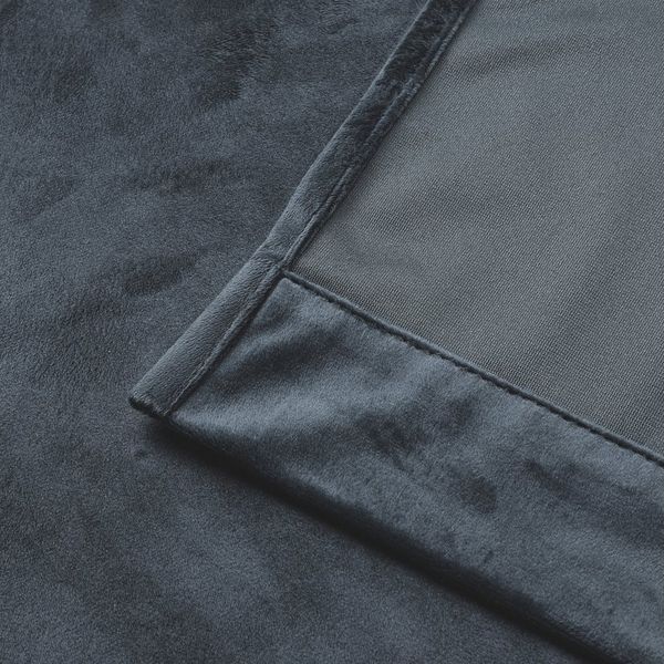 Stoffschmiede Gardine, Velour, Verdunkler, Kräuselband, verdunkelnd
