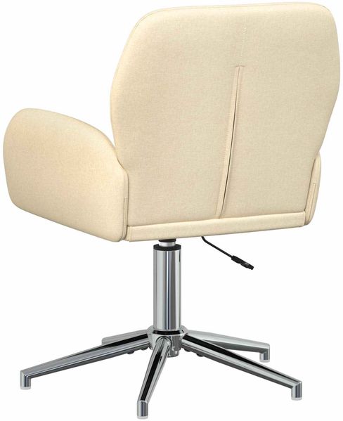 vidaXL Drehstühle 4 Stk. 54 x 58 x 90 cm Creme Stoff 3428309 Bild 5