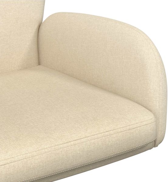 vidaXL Drehstühle 4 Stk. 54 x 58 x 90 cm Creme Stoff 3428309 Bild 6