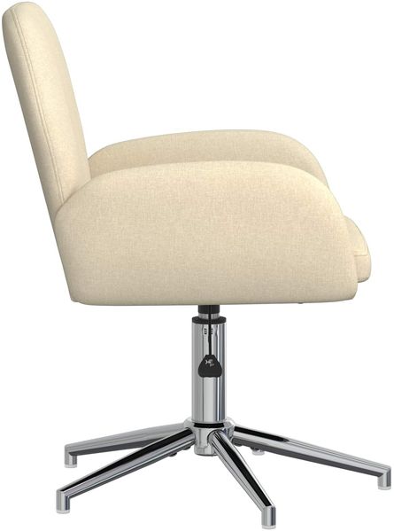 vidaXL Drehstühle 4 Stk. 54 x 58 x 90 cm Creme Stoff 3428309 Bild 4