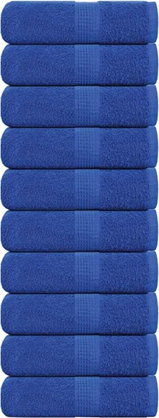 Seiftücher 10 Stk. Blau 30x30 cm 360 g/m² 100% Baumwolle 136706