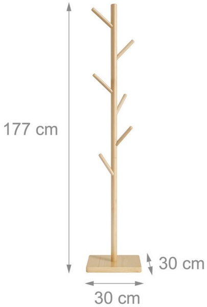 Garderobenständer Holz 8 Haken 10051396_126 Bild 3