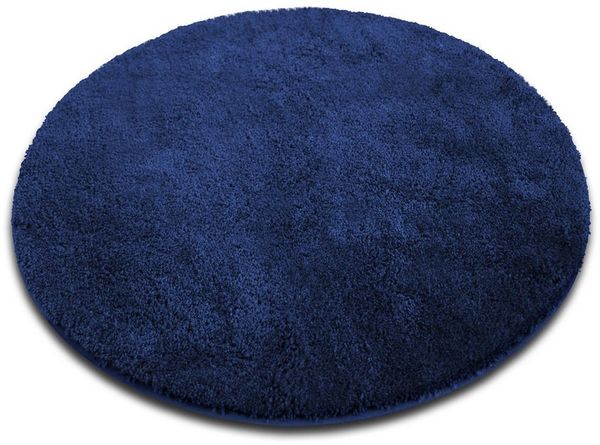 Karat Badematte Bari Hazy, Rund, Badteppich, Viele verschiedene Farben & Größen, Höhe 30 mm, Weicher & dichter Flor, Polyester, Mikrofaser, Rund, besonders weich durch Mikrofaser