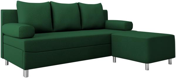 Schlafsofa Dover (Sofa mit Polsterhocker, Farbe: Manila 35)