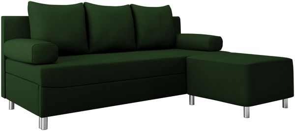 Schlafsofa Dover (Sofa mit Polsterhocker, Farbe: Polo 889)