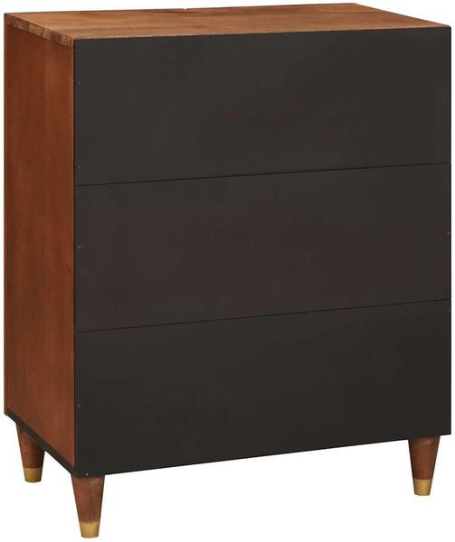 vidaXL Sideboard Braun 60 x 33.5 x 75 cm massives Mangoholz 4018882 Bild 4