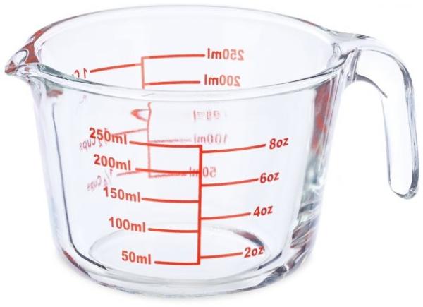 Messbecher Glas 250 ml 10042263