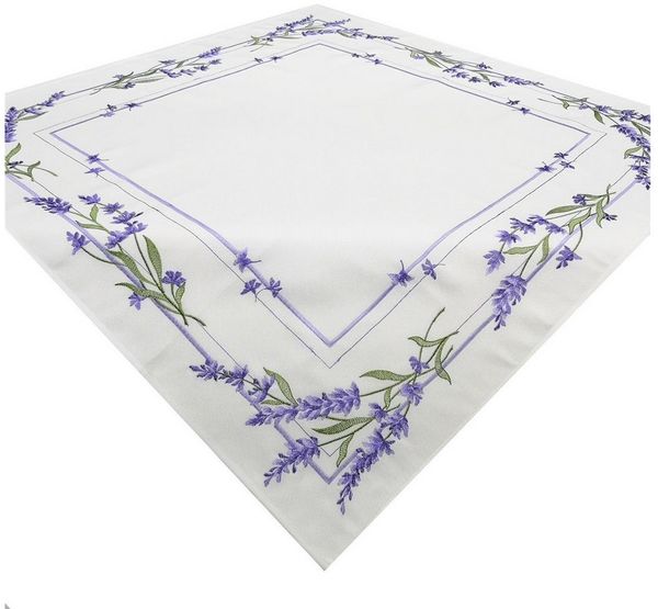 Brilliant Tischdecke Frühling / Bestickt / 85x85cm / Mitteldecke / CY-5535-1M, Bestickt