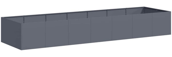 vidaXL Pflanzgefäß Anthrazit 280x80x40 cm Stahl 860761